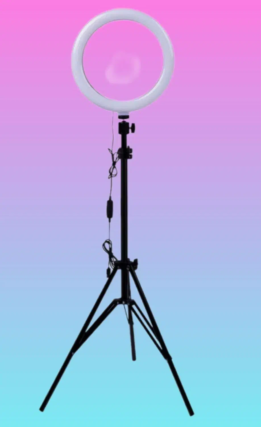 رینگ لایت 10 اینچ به همراه پایه|دوربین عکاسی و فیلم‌برداری|شیراز, شیشه‌گری|دیوار