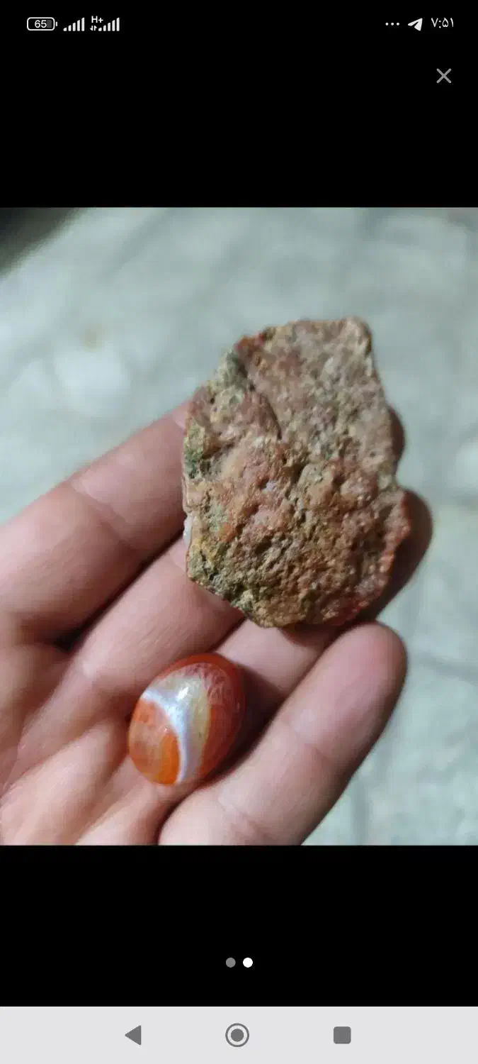 سنگ عقیق یمانی به همراه نگین نمونه کار|بدلیجات|کرمان, |دیوار