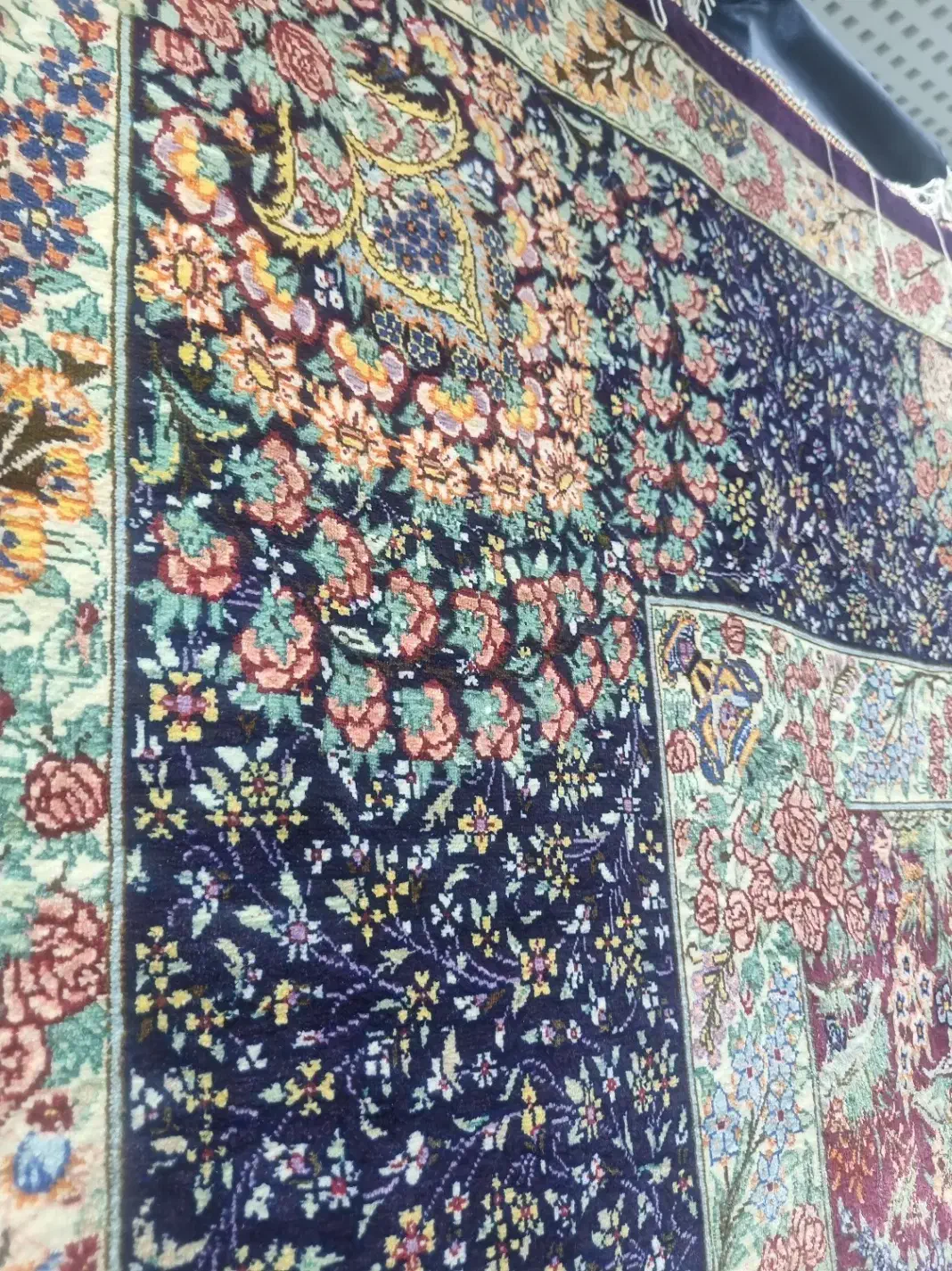 6 متری خالص ابریشم دستباف قم|فرش|کرج, عظیمیه|دیوار