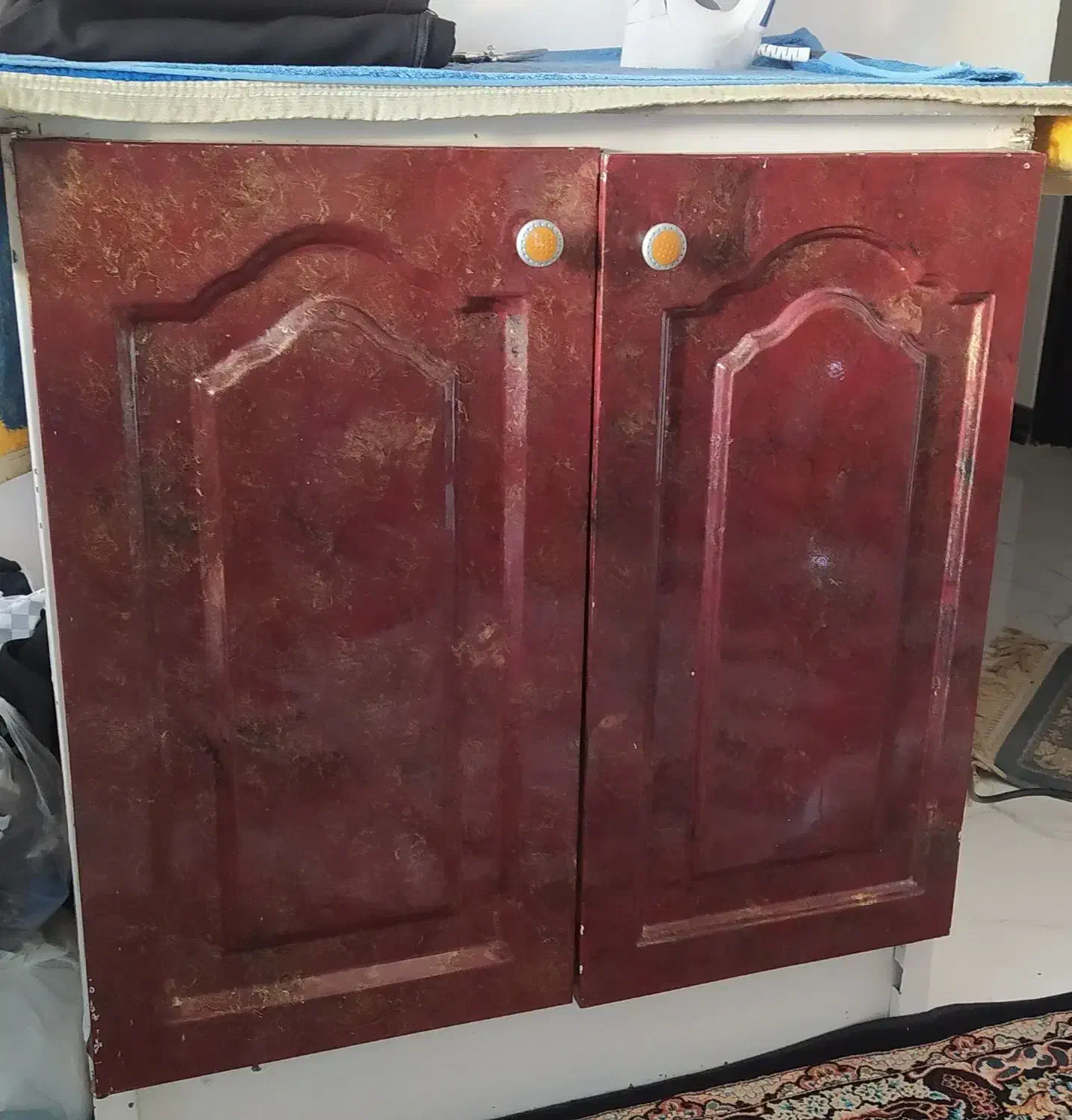 کابینت دودر فلزی|آبچکان و نظمدهنده ظروف|بهارستان, |دیوار