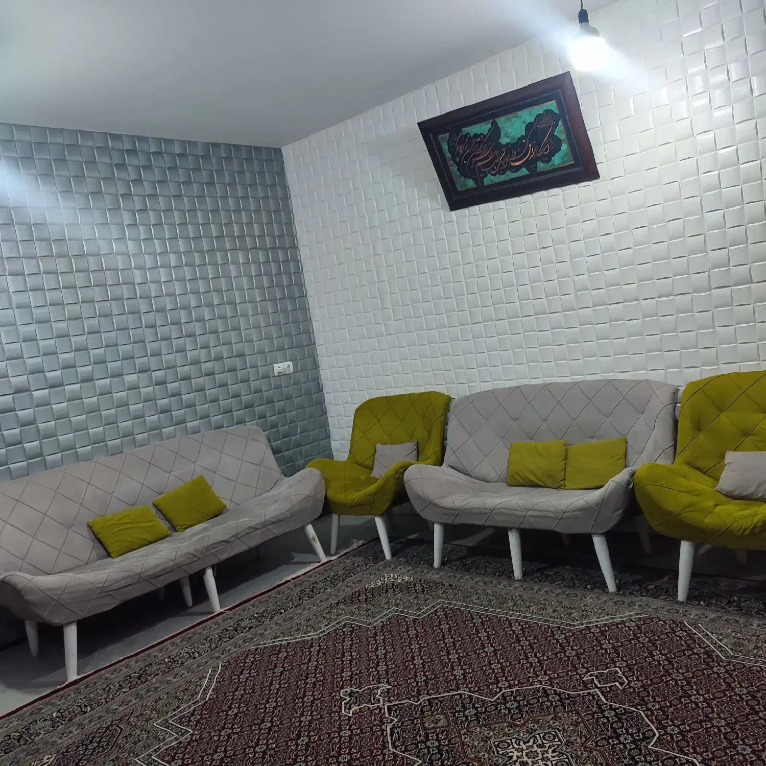 مبلمان9نفره|مبلمان خانگی و میز عسلی|باوی, |دیوار