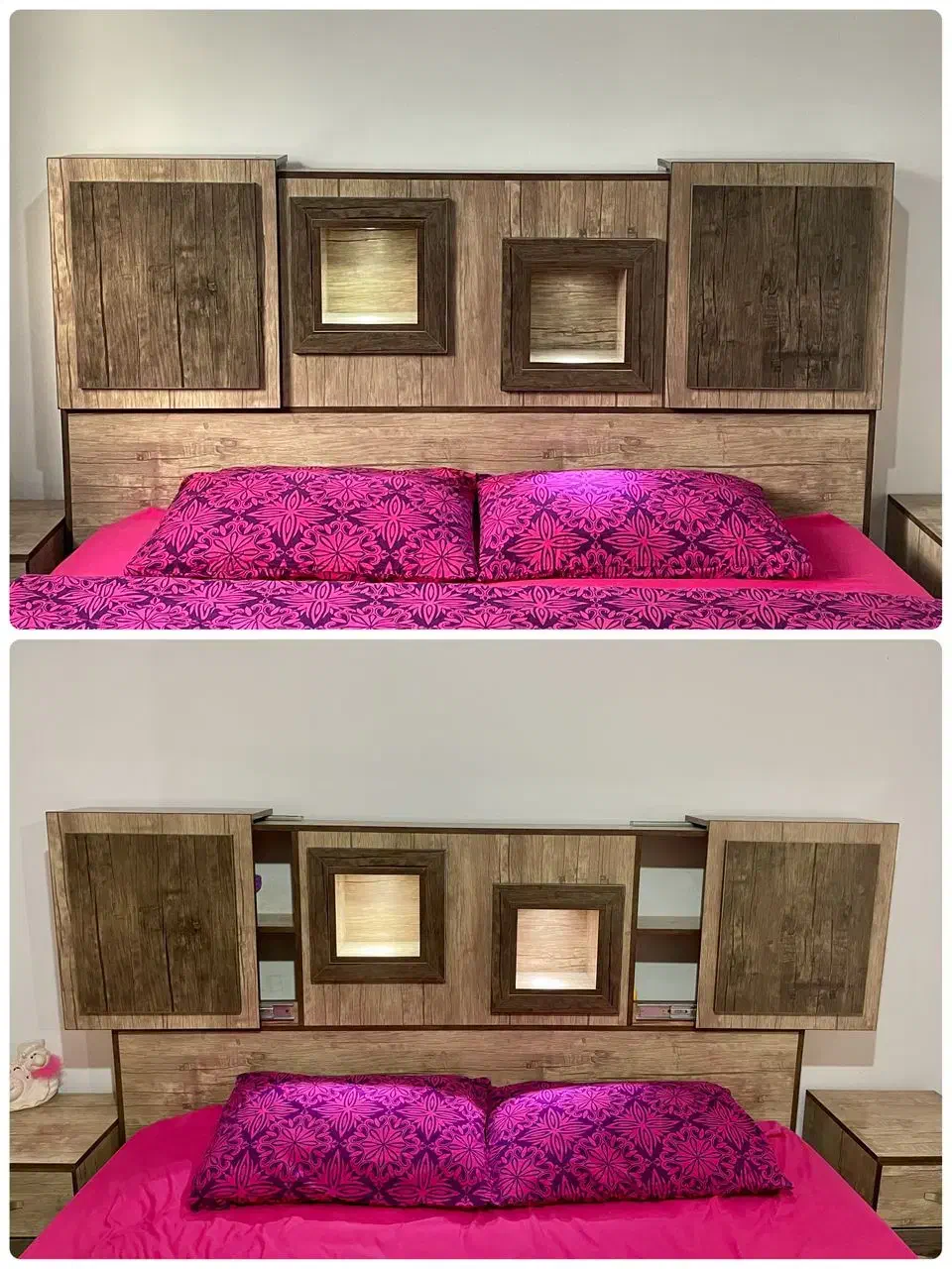 تخت خواب به همراه یک جفت پاتختی|تخت و سرویس خواب|گرگان, |دیوار