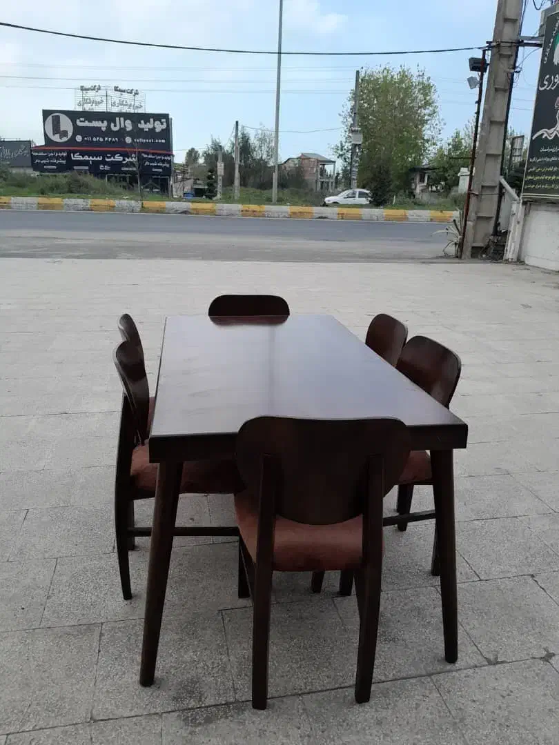 فروش فوری میز نهارخوری و صندلی|میز و صندلی غذاخوری|چالوس, |دیوار
