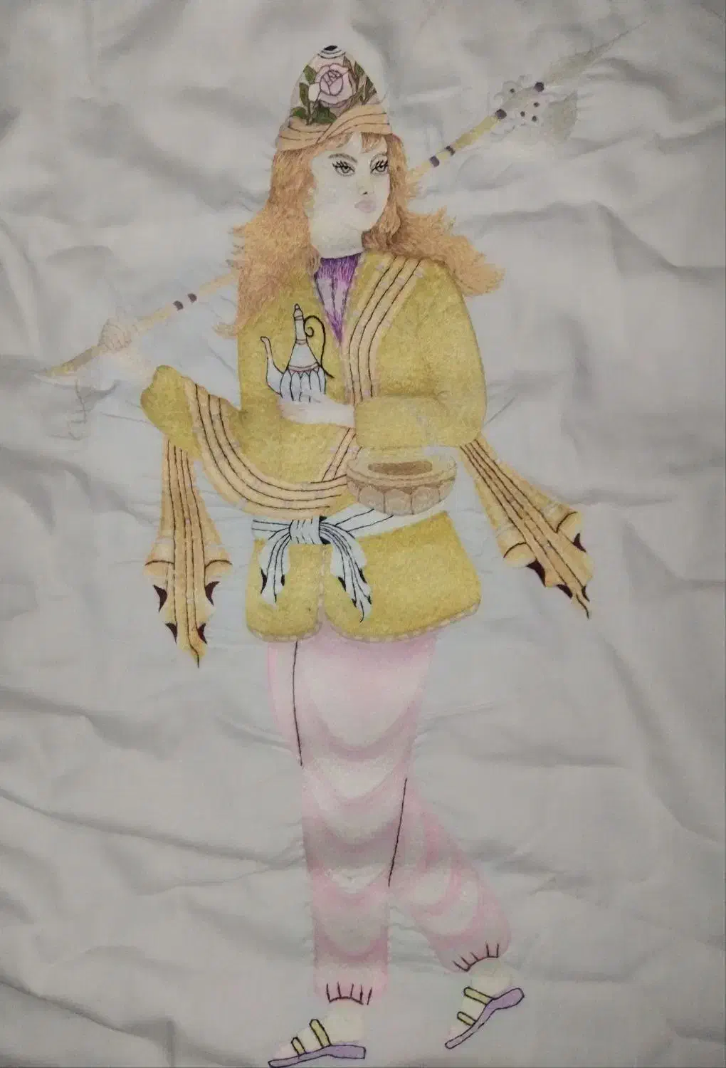 تابلو سوزندوزی دستی قدیمی|تابلو، نقاشی، عکس|آمل, |دیوار