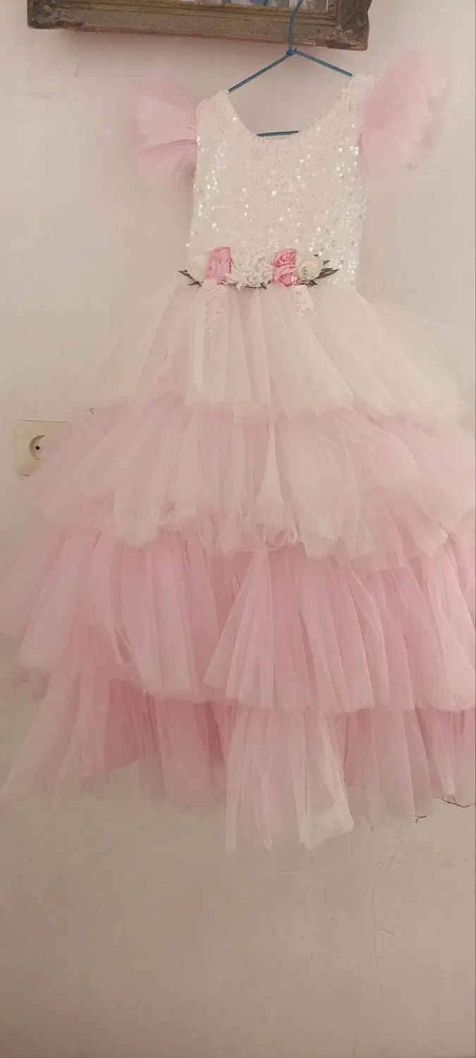 لباس عروس مجلسی مناسب ۸ تا ۱۰ سال|لباس|نیشابور, خط کاشمر|دیوار