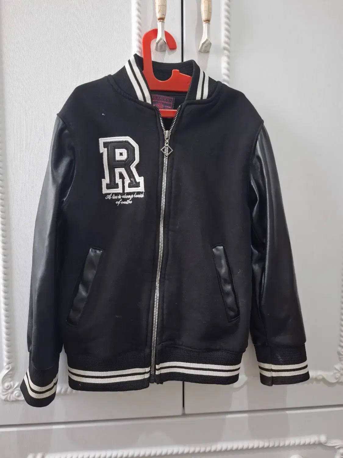 سویشرت بیسبالی آستین چرم سایز 2|لباس|مهاجران, |دیوار