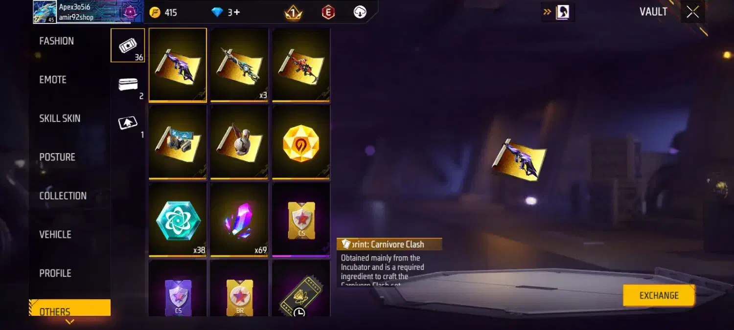 اکانت فری فایر|کنسول، بازی ویدئویی و آنلاین|سمنان, |دیوار