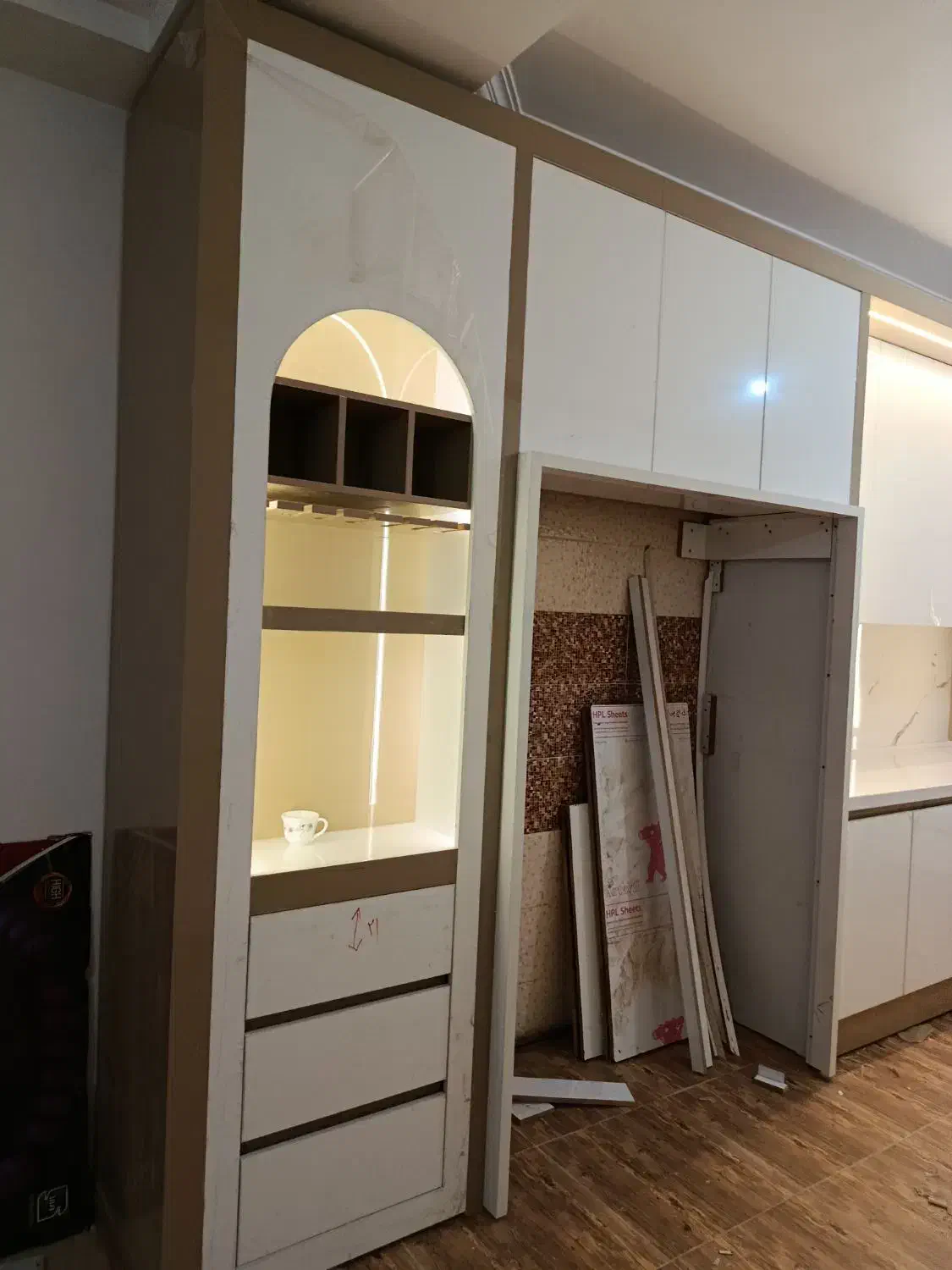 کابینت آشپزخانه و سازه های MDF|مصالح و تجهیزات ساختمان|مراغه, |دیوار