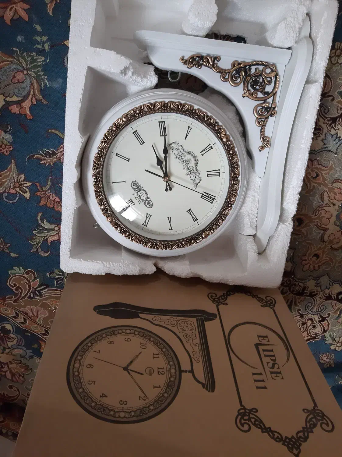 ساعت دو طرفه مارک الیپس|ساعت دیواری و تزئینی|کرمان, |دیوار