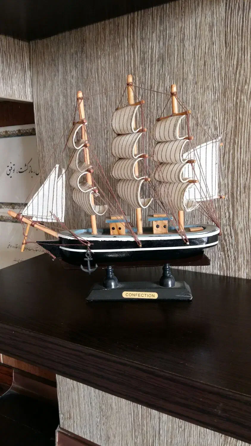 کشتی چوبی وفیل|صنایع دستی و سایر لوازم تزئینی|شیراز, درکی|دیوار