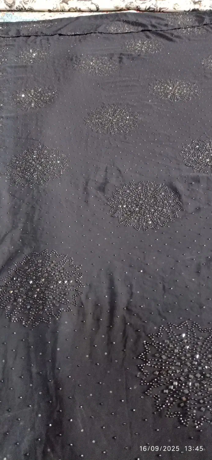 چادر رنگی و مشکی نگین دار|لباس|زابل, |دیوار