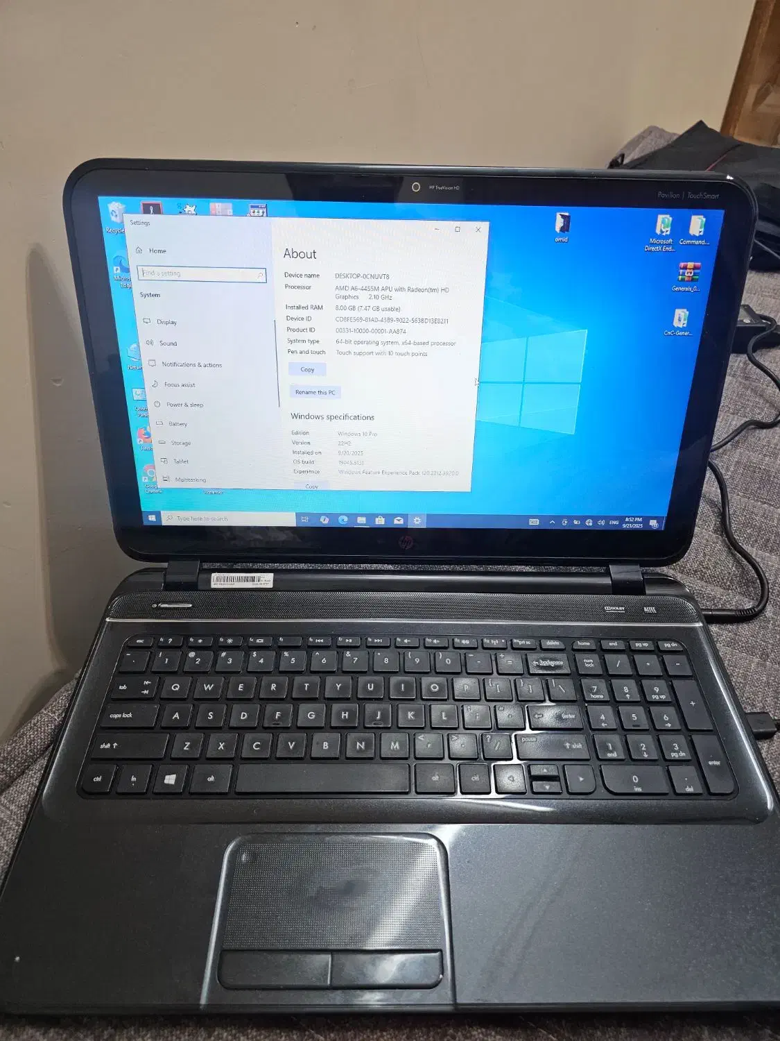 لب تاب hp صفحه لمسی‌ در حد|رایانه همراه|تهران, اتابک|دیوار