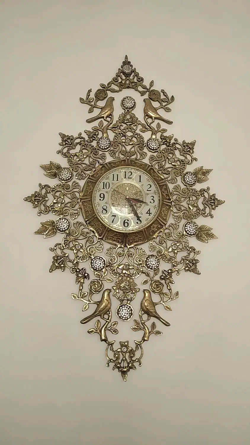 ساعت دیواری برنجی|ساعت دیواری و تزئینی|کوثر, |دیوار