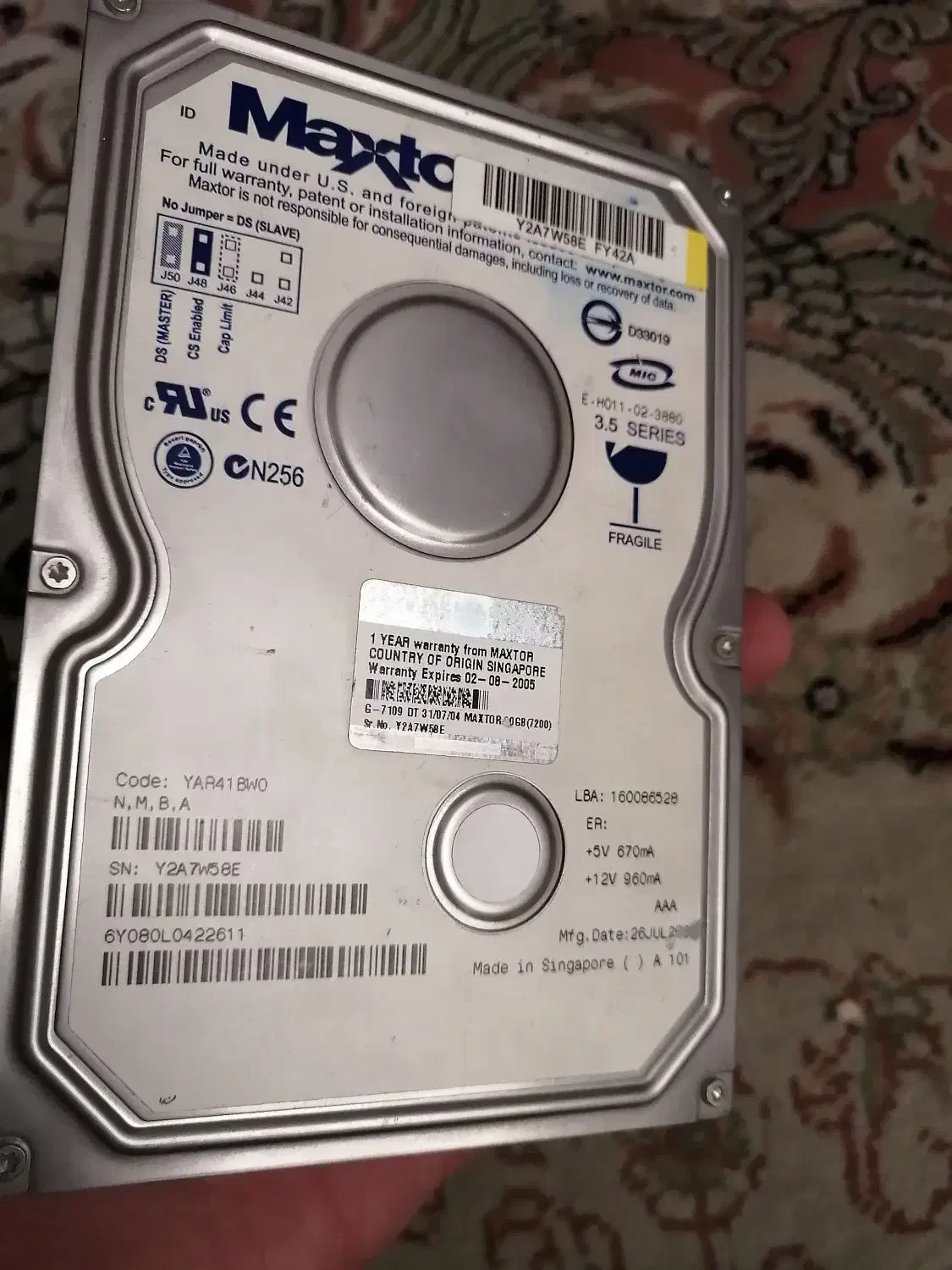 هارد اینترنال + فلش|قطعات و لوازم جانبی رایانه|فردیس, طالقانی|دیوار