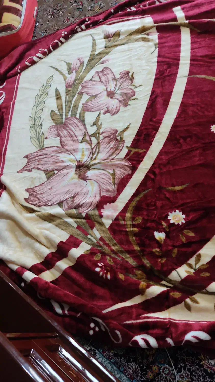 پتو گلبافت دو نفره|رختخواب، بالش، پتو|قرچک, مهدیه|دیوار