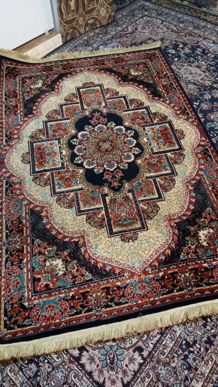 فرش 4متری 440شانه نخ|فرش|کرمانشاه, |دیوار