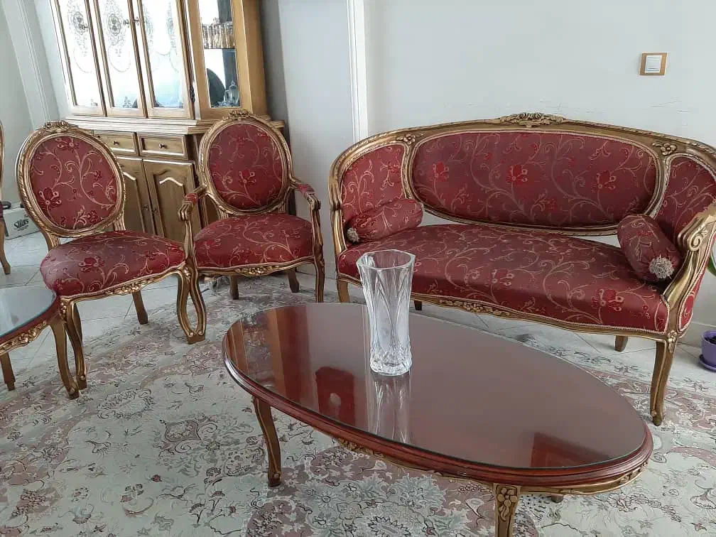 مبل استیل به همراه میزناهارخوری و بوفه|مبلمان خانگی و میز عسلی|اندیشه, اندیشه فاز ۵|دیوار