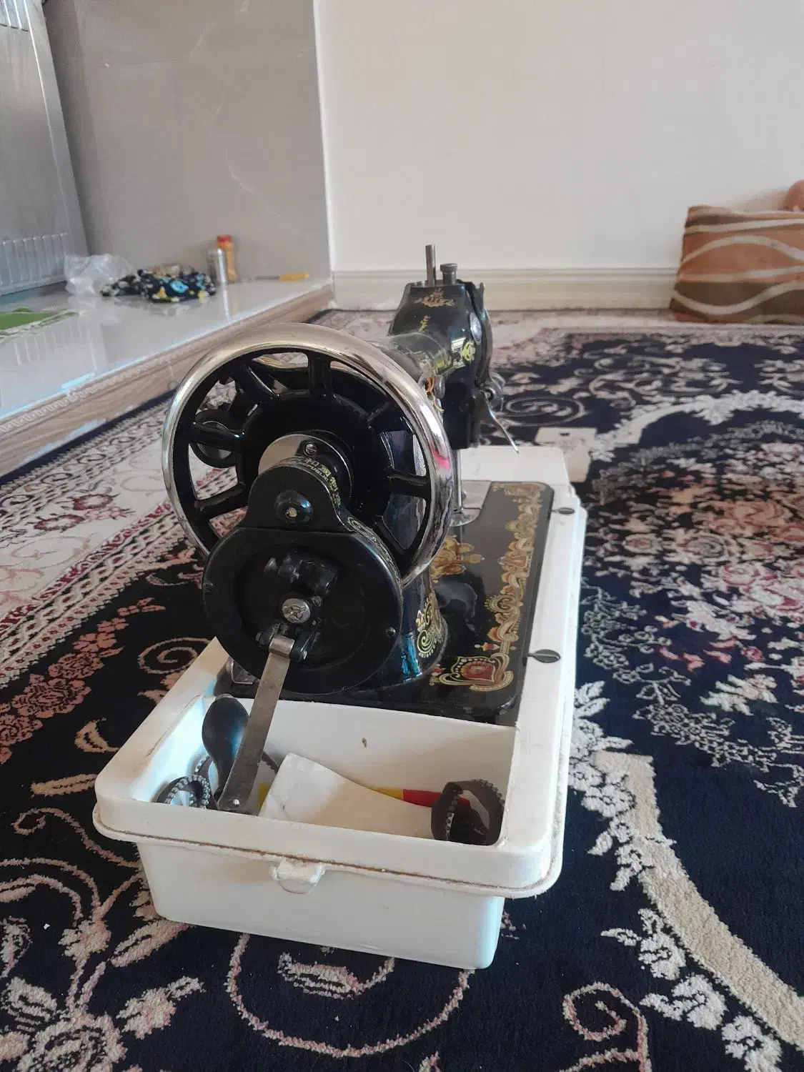 چرخ خیاطی مارشال قدیمی|لوازم خیاطی و بافتنی|مشگین شهر, |دیوار