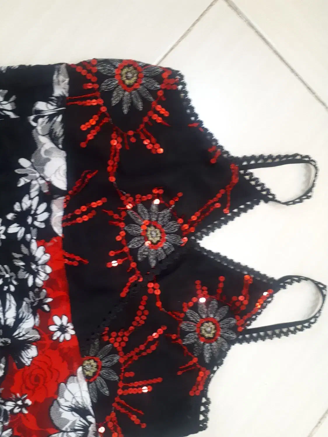 لباس خواب بسیار شیک و مجلسی پولک دوزی وپایین تور|لباس|بیرجند, |دیوار