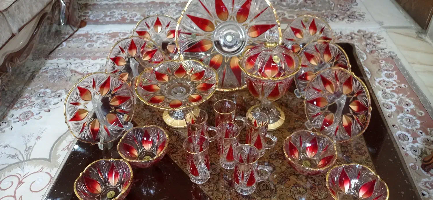 ظروف پذیرایی کریستال ژاپن|ظروف سرو و پذیرایی|اصفهان, ملک‌شهر|دیوار