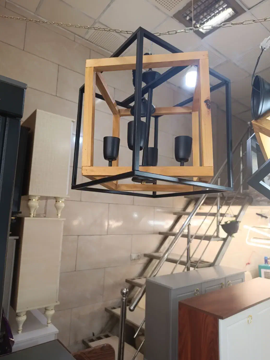 لوسترچوبی|لوستر و چراغ آویز|ساوه, |دیوار