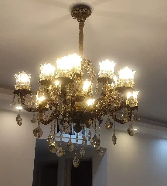 یه جفت لوستر ۱۲ شعله|لوستر و چراغ آویز|تهران, صد دستگاه|دیوار