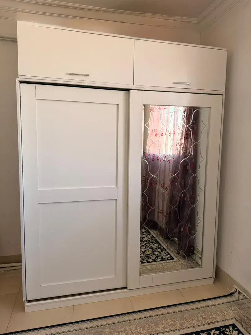 کمد لباس بسیار بزرگ و جادار جنس ملامینه درجه یک|تخت و سرویس خواب|گلپایگان, |دیوار