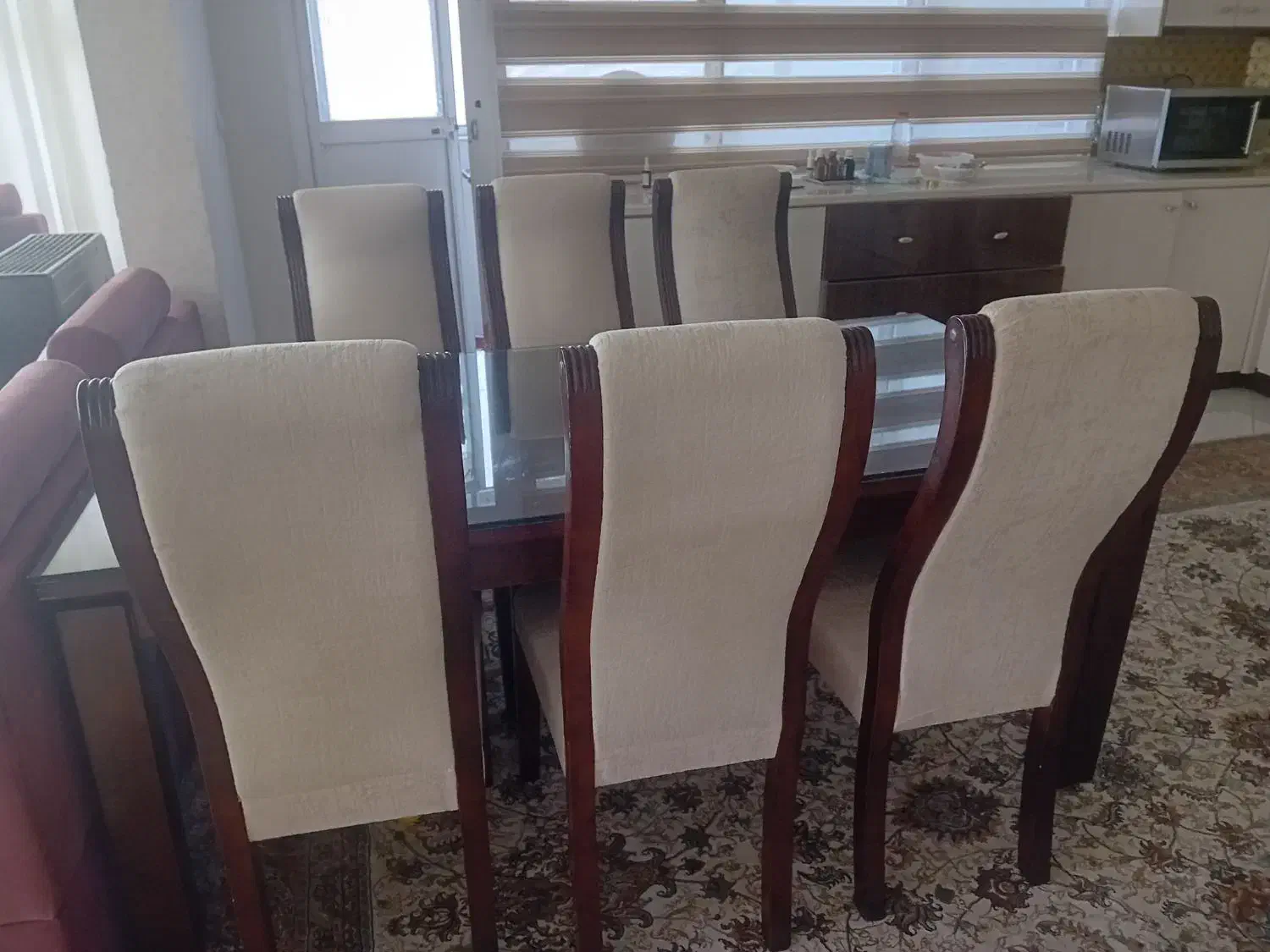 نهارخوری ۶ نفره|میز و صندلی غذاخوری|بیرجند, |دیوار