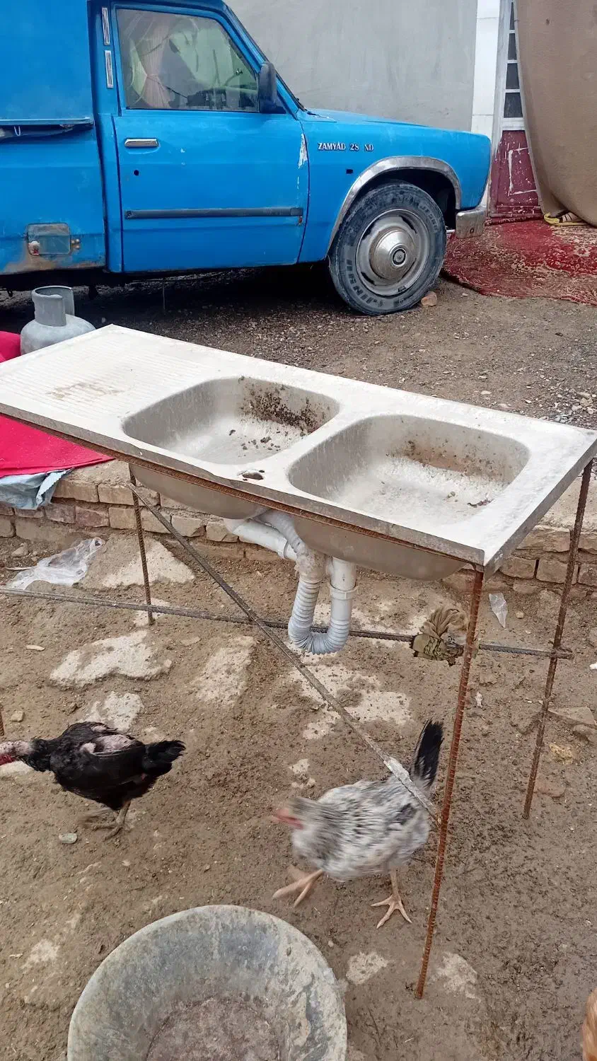 سینک ظرفشور|آب‌چکان و نظم‌دهنده ظروف|زابل, |دیوار