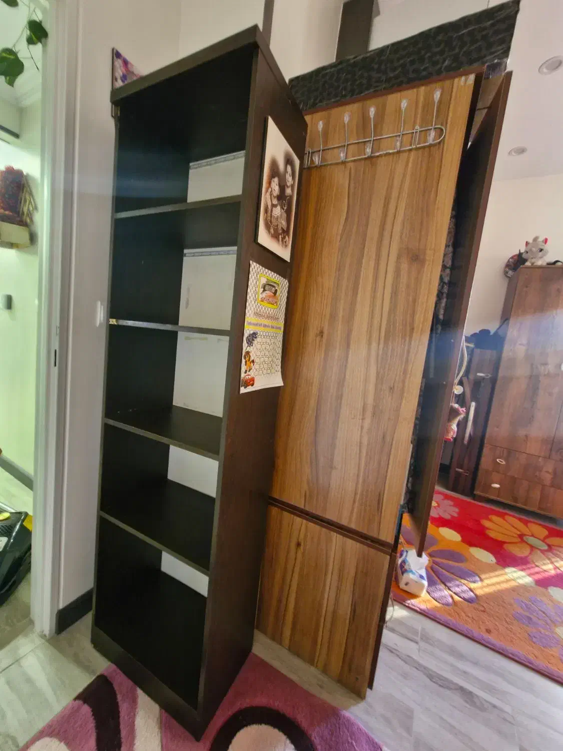 کتابخانه|کتابخانه، شلف، قفسه‌های دیواری|تهران, مینابی|دیوار