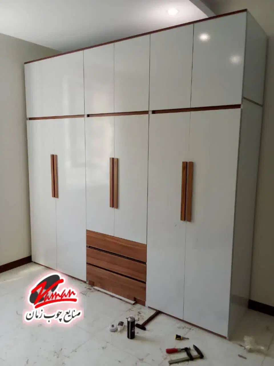 کمد دیواری آماده ۳ کشو مدل فردیس کد ۱۸۱|جاکفشی، کمد، دراور|پرند, فاز ۰|دیوار