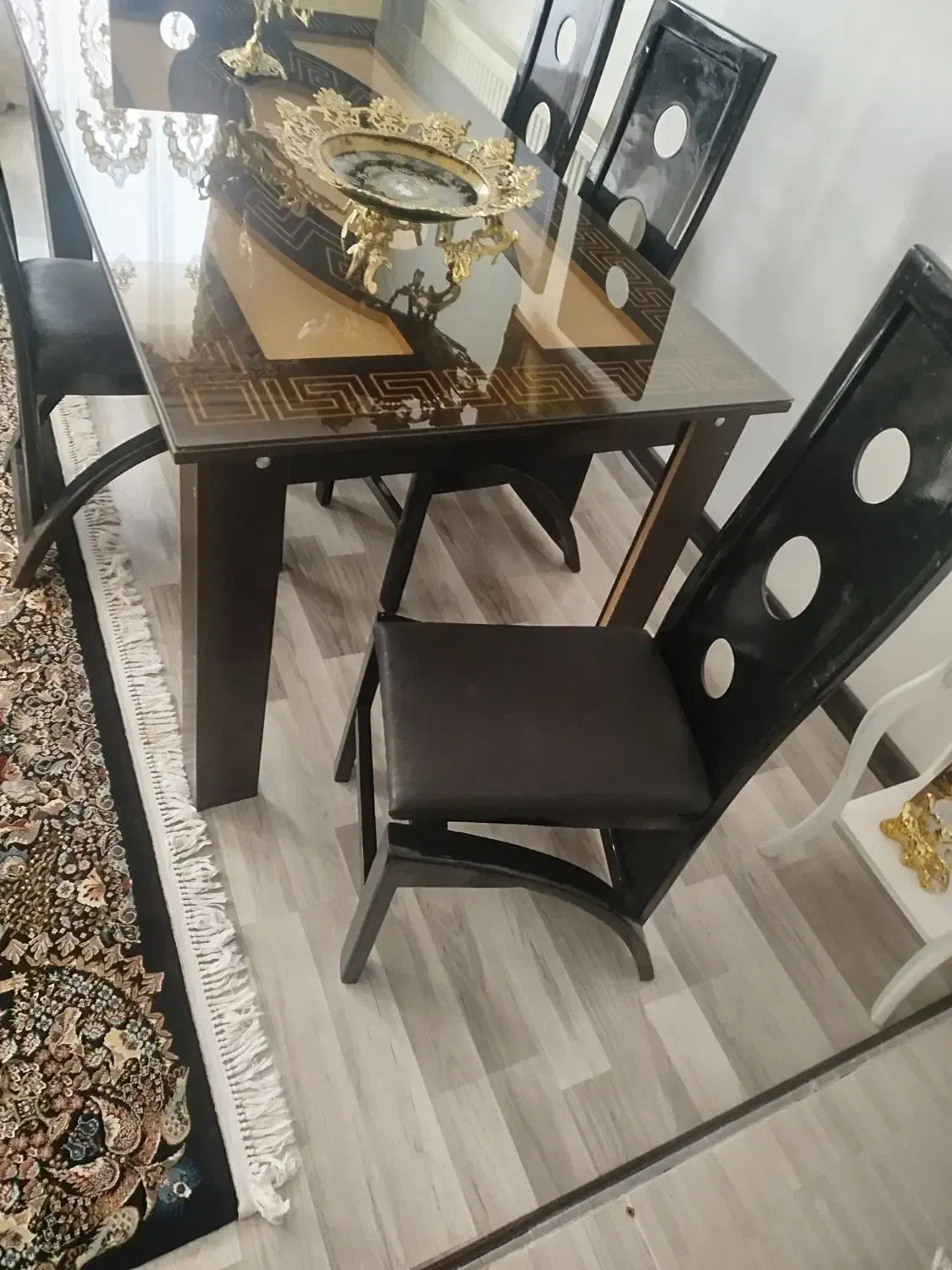 میز غذاخوری 6نفره با 5صندلی|میز و صندلی غذاخوری|مشگین شهر, |دیوار