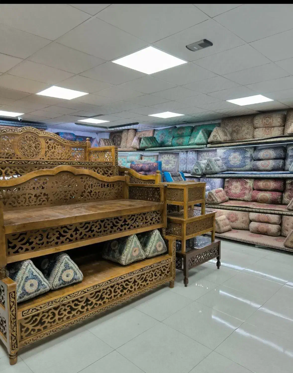 صندلی تک و دونفره چوبی سنتی روس/ میز و تخت و عسلی|مبلمان خانگی و میز عسلی|زنجان, |دیوار