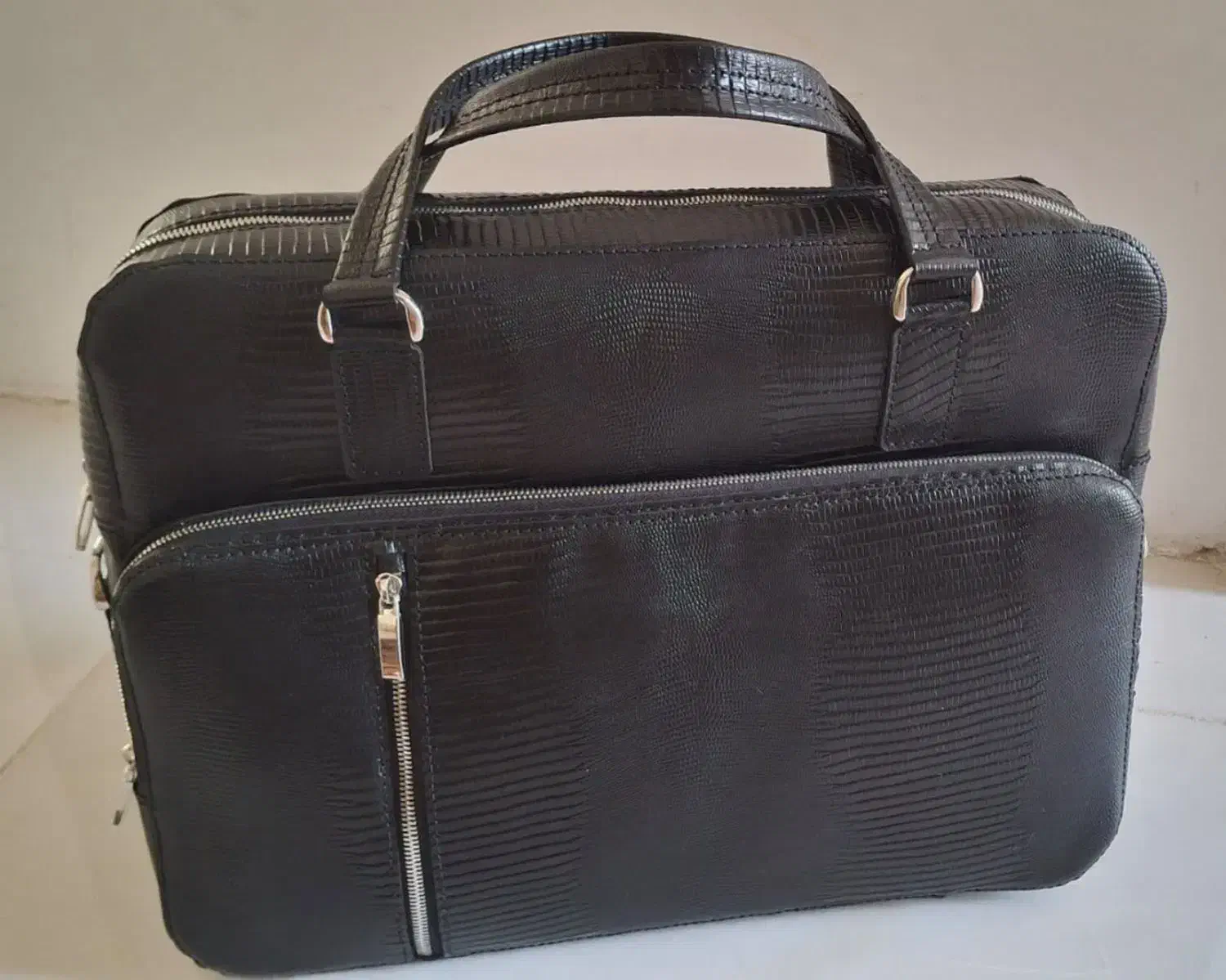 کیف اداری ولب تاب چرم طبیعی گاوی دست دوز|کیف، کفش، کمربند|بیرجند, |دیوار