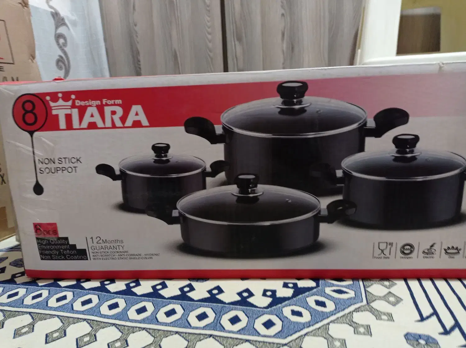 تفلون ۸ پارچه تیارا|ظروف پختوپز|پاکدشت, پاکدشت (مامازند)|دیوار