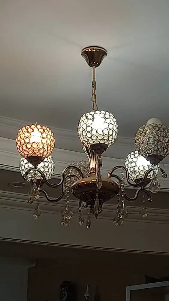 لوستر دوعددشیک|لوستر و چراغ آویز|ساری, |دیوار