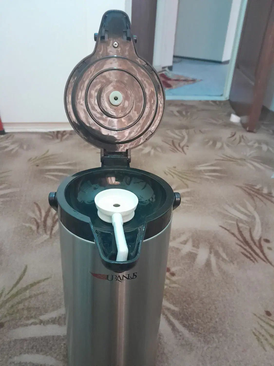 فلاکس چای استیل ۲.۵لیتری نو مناسب برای جهیزیه|قوری، کتری، قهوهساز دستی|مشکیندشت, |دیوار