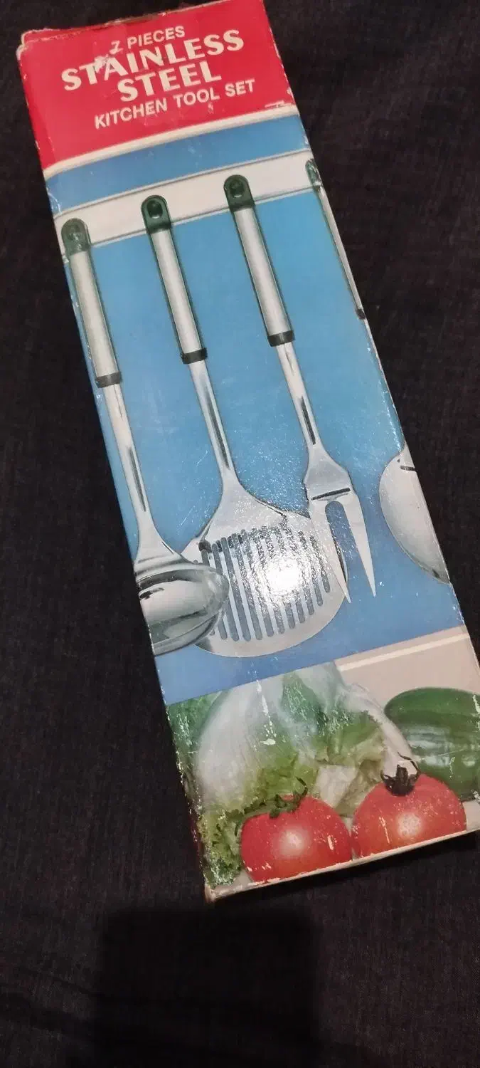 سرویس کفکیر ملاقه استیل|ظروف سرو و پذیرایی|میاندوآب, |دیوار