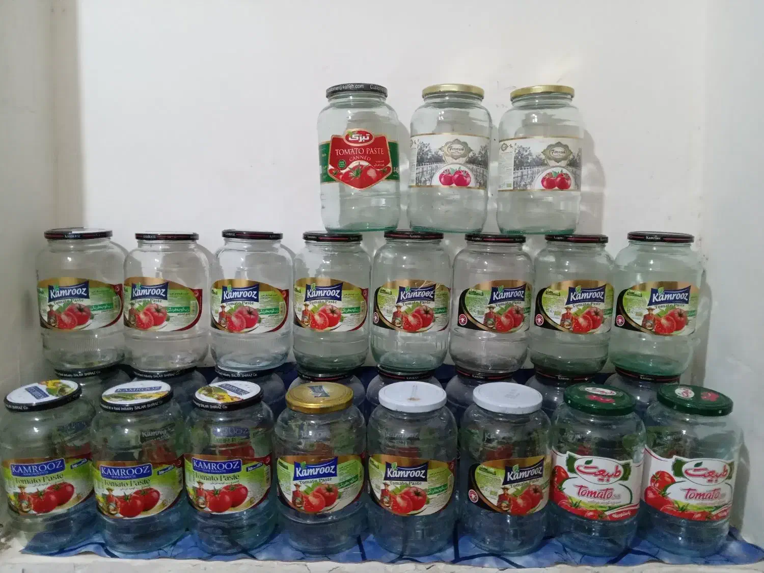 ظروف پلاستیکی وشیشه ایی|ظروف نگهدارنده، پلاستیکی، یکبارمصرف|جلین, |دیوار