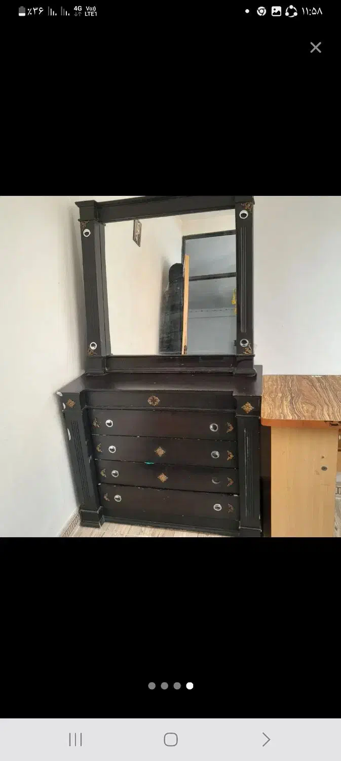 میز آرایشی مشکی|مبلمان خانگی و میز عسلی|اسلامآباد غرب, |دیوار