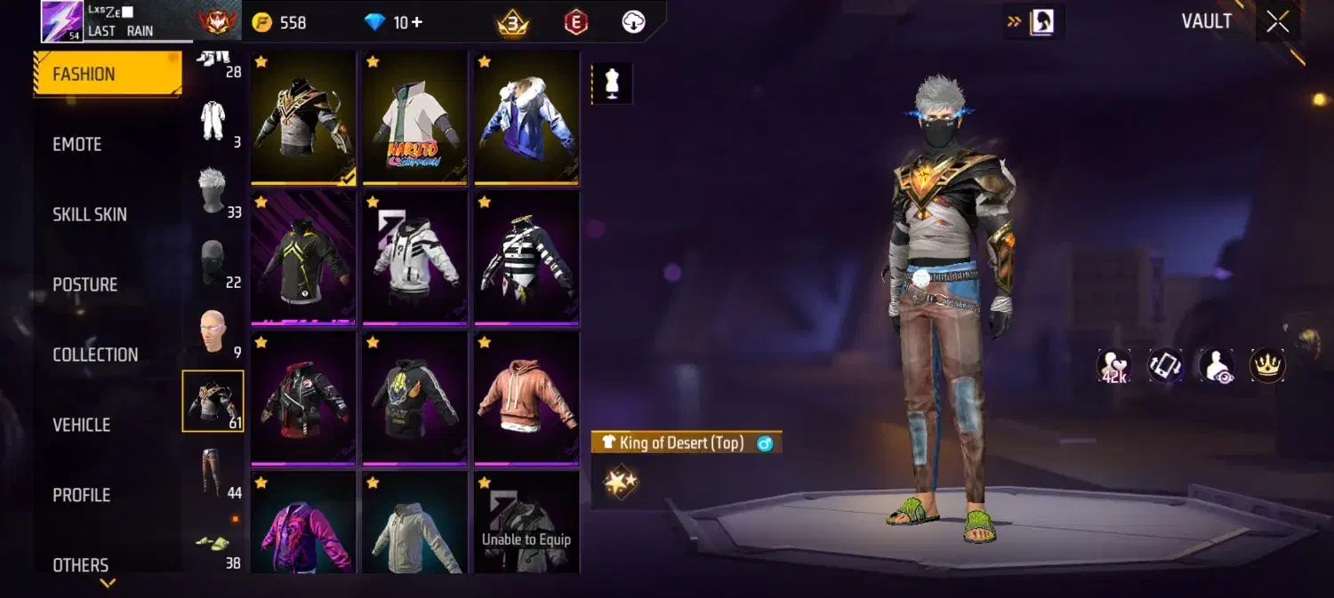 اکانت فول فری فایر گانی خیلی فوله|کنسول، بازی ویدئویی و آنلاین|جیرفت, |دیوار