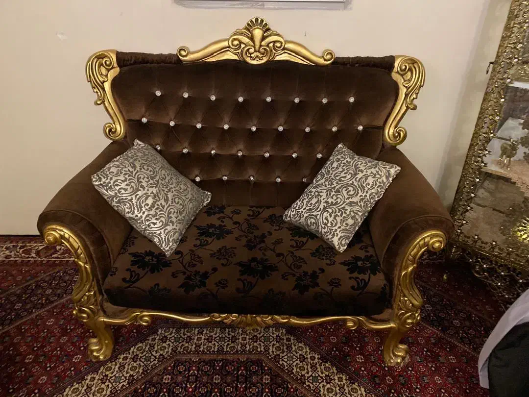 مبل استیل ۷ نفره سالم|مبلمان خانگی و میز عسلی|همدان, |دیوار