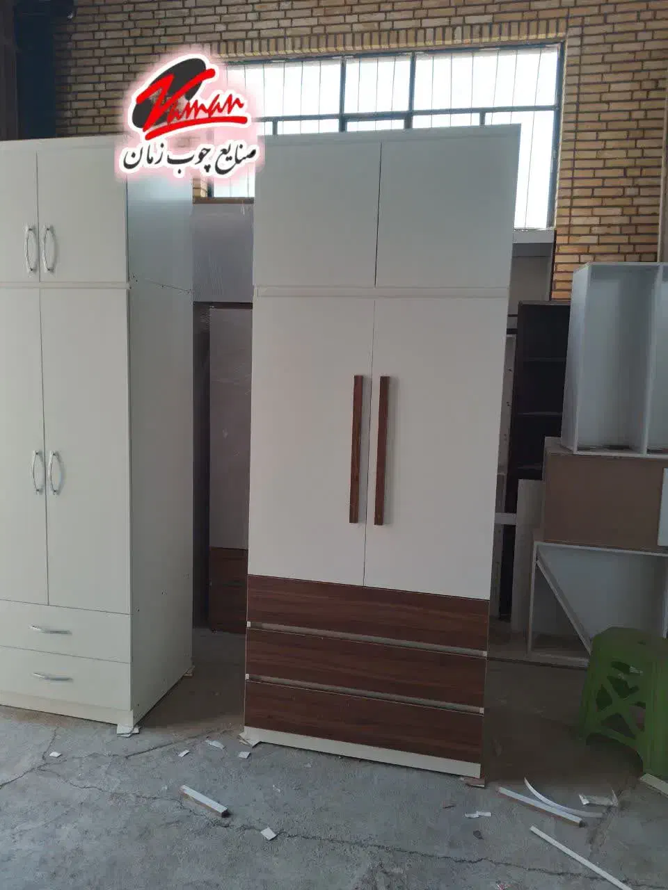 کمد دیواری اماده ۳کشو مدل پویان کد۱۷۵|جاکفشی، کمد، دراور|پرند, فاز ۳|دیوار