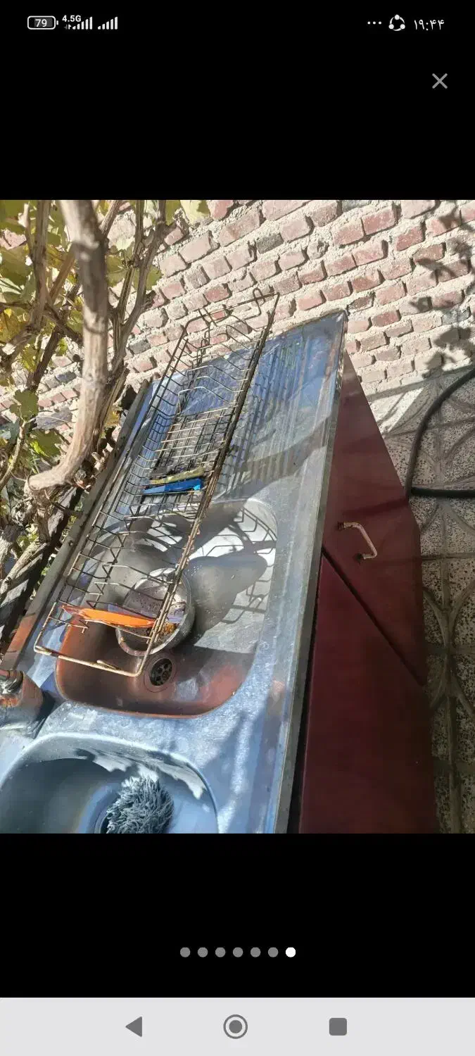 کابینت فلزی همراه سینگ دوقلو و هود|مصالح و تجهیزات ساختمان|اسدآباد, |دیوار