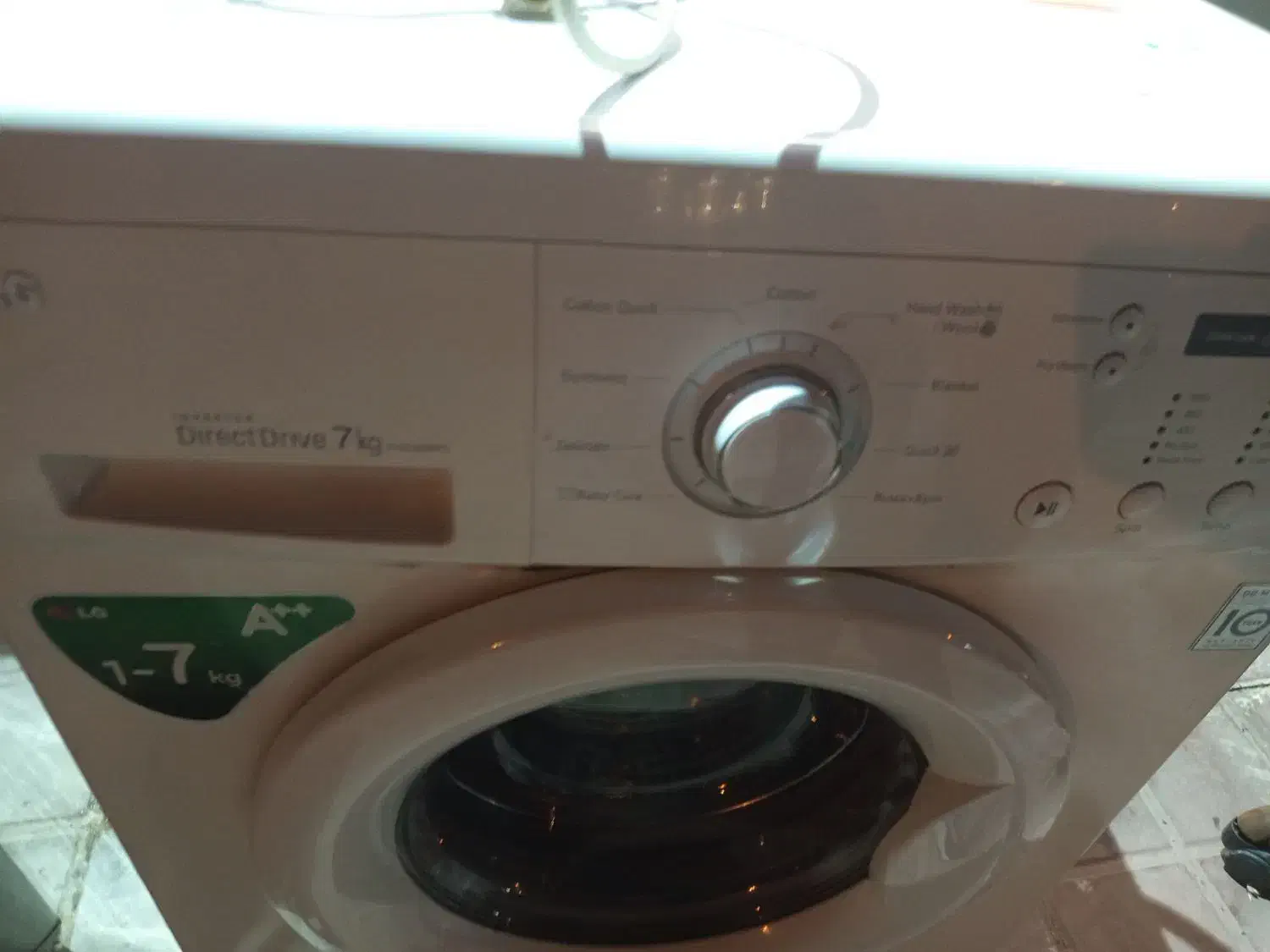 لباس شویی الجی  اصل کره فابریک سالم به شرط کار|ماشین لباسشویی و خشک‌کن لباس|کیش, |دیوار