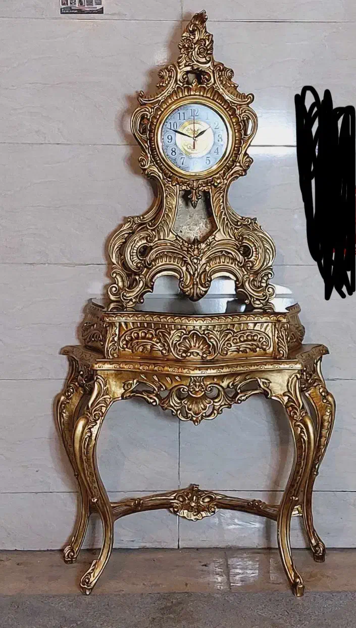 ساعت کنسول و اینه کنسول|بوفه، ویترین، کنسول|بابلسر, |دیوار