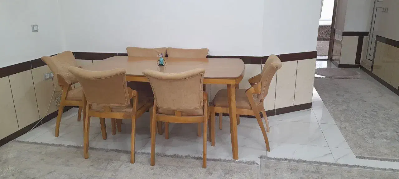 میز غذا خوری 6نفره چوب راش|میز و صندلی غذاخوری|بوکان, |دیوار