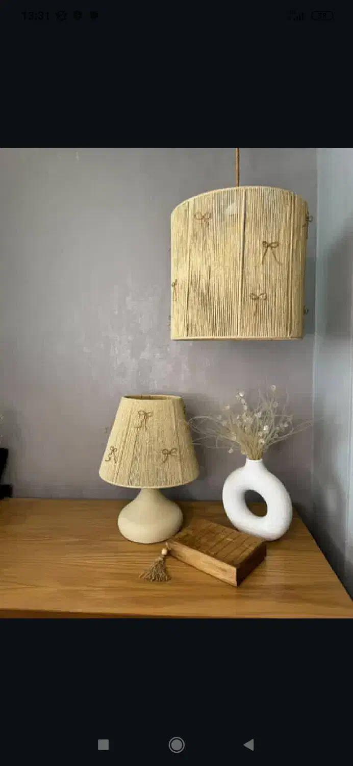 لوستر رافیا|لوستر و چراغ آویز|تهران, تهرانسر شرقی|دیوار