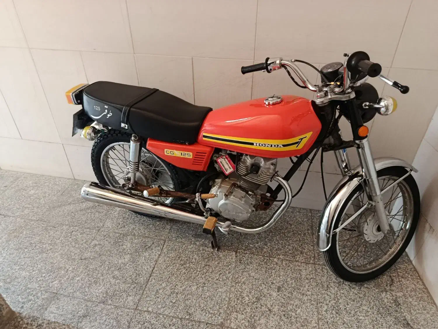 موتور چراغ گرد|موتورسیکلت|ابریشم, |دیوار