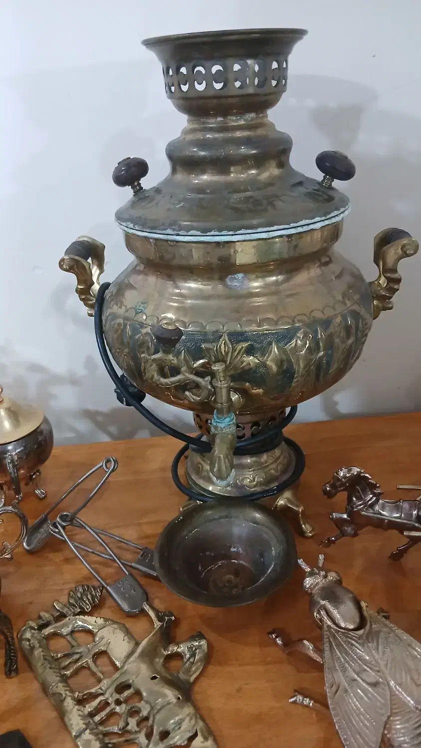 وسایل برنزی قدیمی|کلکسیون اشیاء عتیقه|تهران, شکوفه (عبدل آباد)|دیوار